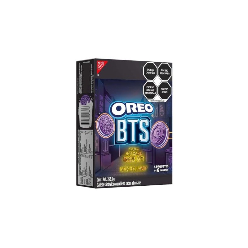 Galleta Oreo BTS sabor a Hotcake edición limitada 4 paquetes