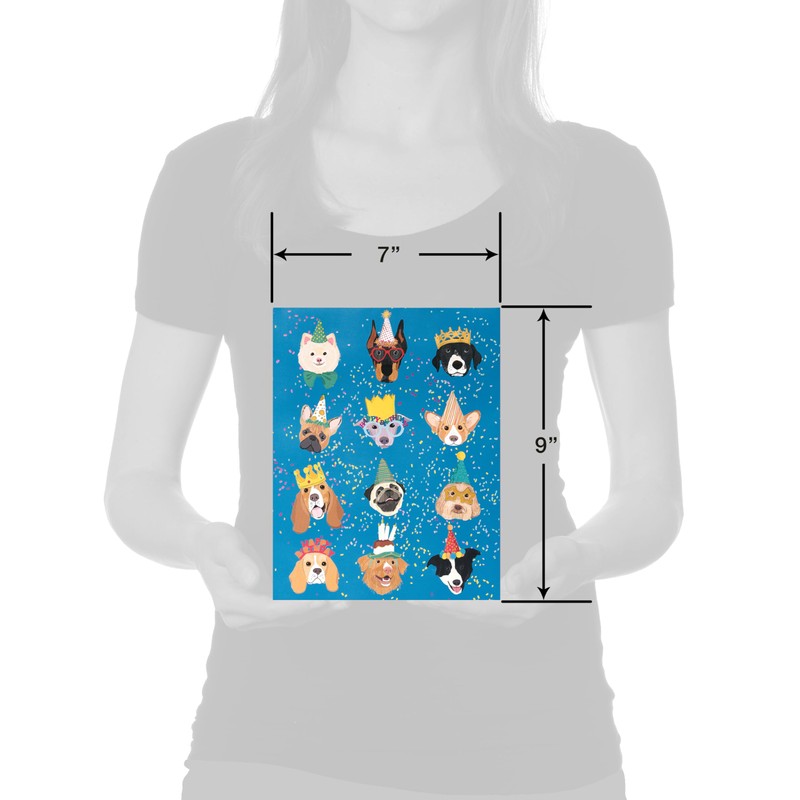 Papyrus 9" Medium Gift Bag (Birthday Dogs) for Birthdays and
