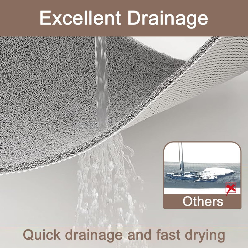 Shower Mat Non Slip Anti Mould: Bath Mats for Inside