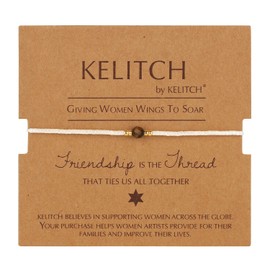 KELITCH Bohemian Womens Bracelets Miyuki Agate Beaded Friendship Bracelets Adjustable Bracelets for Women