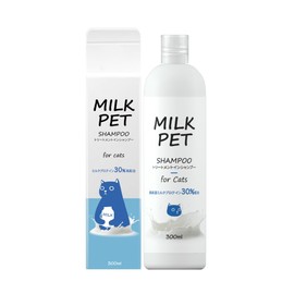 [King of Moisturizing] MILKPET Treatment-in-Shampoo (For Cats) 10.1 fl oz (300 ml), Organic, Pet Shampoo, For Dogs, Cats, Skin Care, No Treatments, Moisturizing, Barrier Function, Foaming Good, No