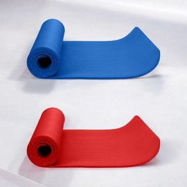 Star 2-Color NBR Yoga Mat for Home Workouts Pilates Blue