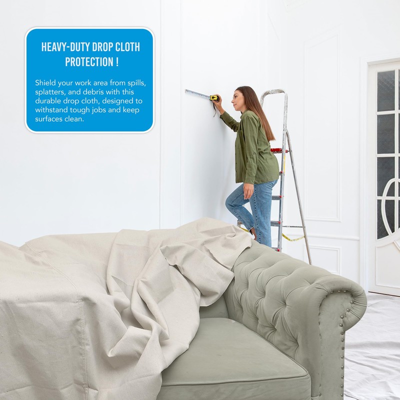 Canvas Drop Cloth - Durable Protection for Painting and Home