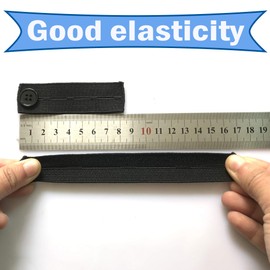 Elastic Button Extenders for Men and Women, Waist Extenders Adjustable for Pants, Trousers, Dress and Jeans, 6-Pack (3 Colors, Style 3)