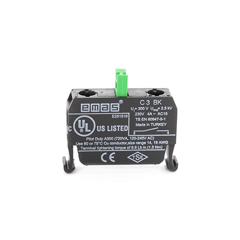 EMAS Contact Element C3BK NO NO Contact Contact 230V AC