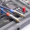 Dual XLR to RCA Cable Professional 24K Gold Plated Connector