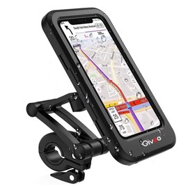 Qivee Fahrrad Motorrad Handy Halterung Halter Smartphone Wasserdicht bis 7,6 Zoll 360°