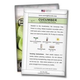 Sow Right Seeds - Armenian Pale Green Cucumber Seeds for Planting - Non-GMO Heirloom Seeds with Instructions to Plant and Grow a Home Vegetable Garden, Great Gardening Gift (1)