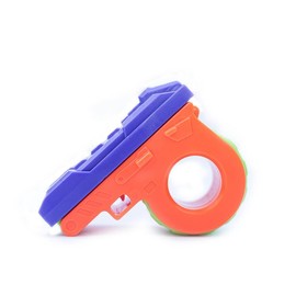 Fidget Toys Whistle Stress Relief Toy 3D press push card creative rotating Fingertip Model Carrot Fidget Toy for kid Adult - Color: Purple