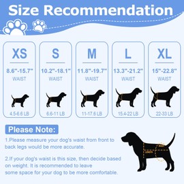 Ambreview Dog Diapers Female, Disposable Diapers for Female Dog with Stretchy Waist, Pull Up Puppy Wraps for Doggie in Heat Period Super Absorbent Leak-Proof Doggy Diaper for Dogs 10PCS (M)