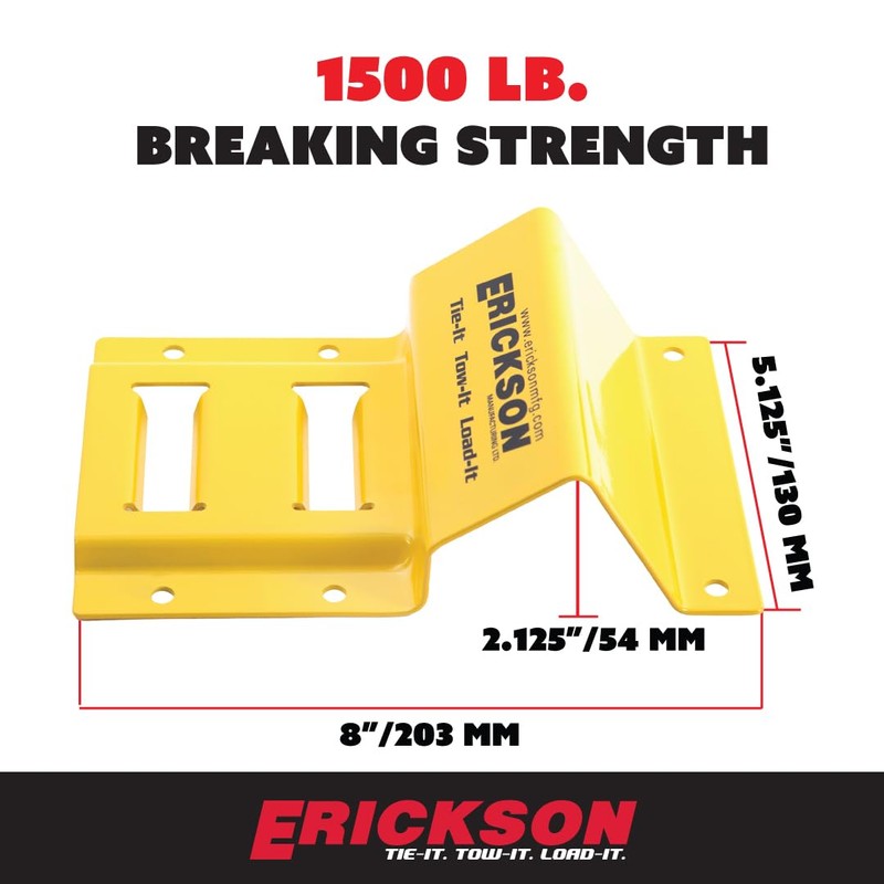 Erickson Wheel Chock Tie-Down Kit, 2 in x 7.5 ft,