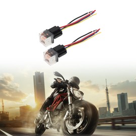 RATCHROLL 5 Pins 36V 80A 2 Pcs Auto Relay with Harness Sockets Waterproof Car Relay Clear Black