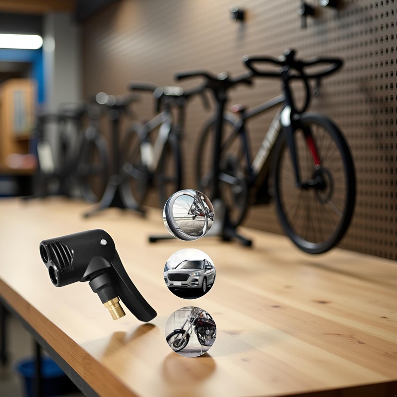 Dual-Use Bike Valve Adapter - Presta Valve Pump Connector Head