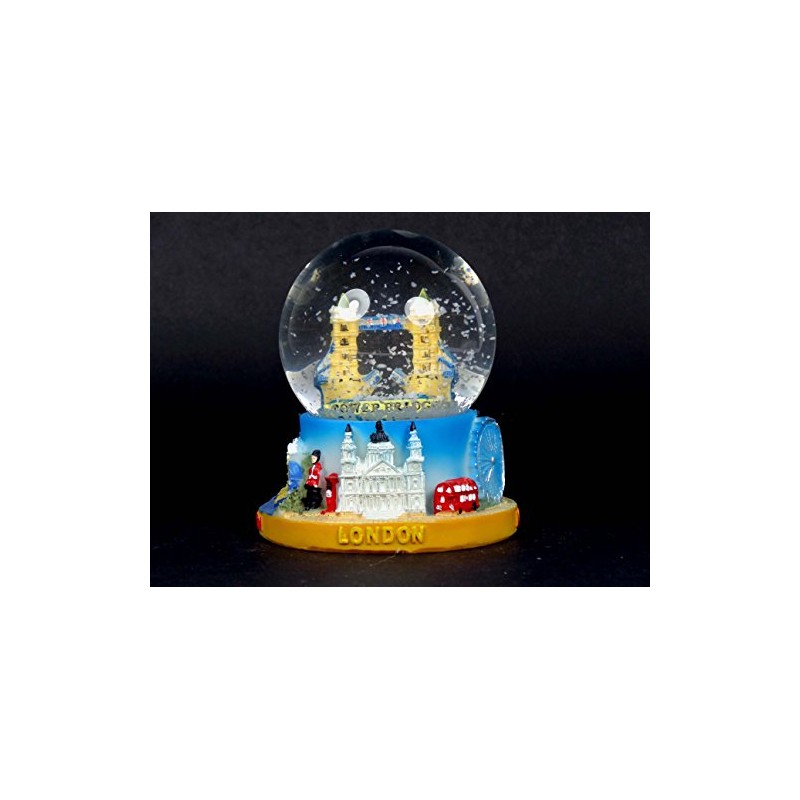 Snow Globes Medium Detailing London Tower Bridge, London Collectable Souvenir