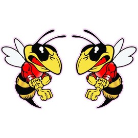 Stinger Bees Decals Pairs 6" from The United States