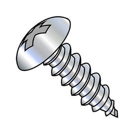 8-18X1 3/4 Phill Full Contour Truss Self Tapping Screw Type AB Fully Thread Zinc (Pack Qty 2,000) BC-0828ABPT by Shorpioen