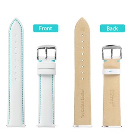 TStrap Strap for Moonswatch Swatch Omega - Leather Watch Band Compatible with Omega x Swatch Moonwatch - 20mm Quick Release Watch Straps Replacement for Moonswatch Speedmaster