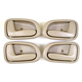 PT Auto Warehouse TO-2522E-QP - Inside Interior Inner Door Handle, Beige/Tan - 2 Left, 2 Right