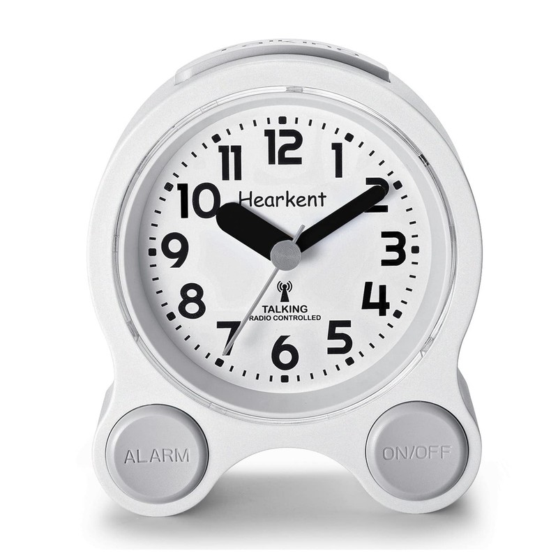 Hearkent Talking Alarm Clock with German Pleasant Voice, Backlight and