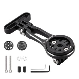 ROCKBROS Garmin Bryton Wahoo igpsport GoPro Bicycle Light Mount Road Bike Aluminum Alloy Lightweight Durable Anti-Rust Anti-Shake Proof Easy Installation (Adjustable Type)