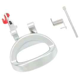 Kit de repuesto para manija de puerta interior interior del pasajero (delantero o trasero), palanca cromada compatible con Nitro 07-11 (Lado izquierdo del conductor)