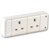 Pro Elec 2 Gang Extension Socket