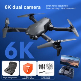 4DRC V13 RC Drone 6K HD Dual Camera WiFi FPV Foldable Quadcopter +2 Battery