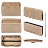 Purse Organizer Insert with Zipper Felt Bag Organizer Handbag Organizer