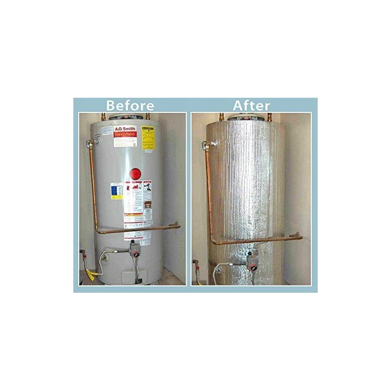 Reflective Water Heater Jacket Insulation Fits 50 Gallon Tank R8