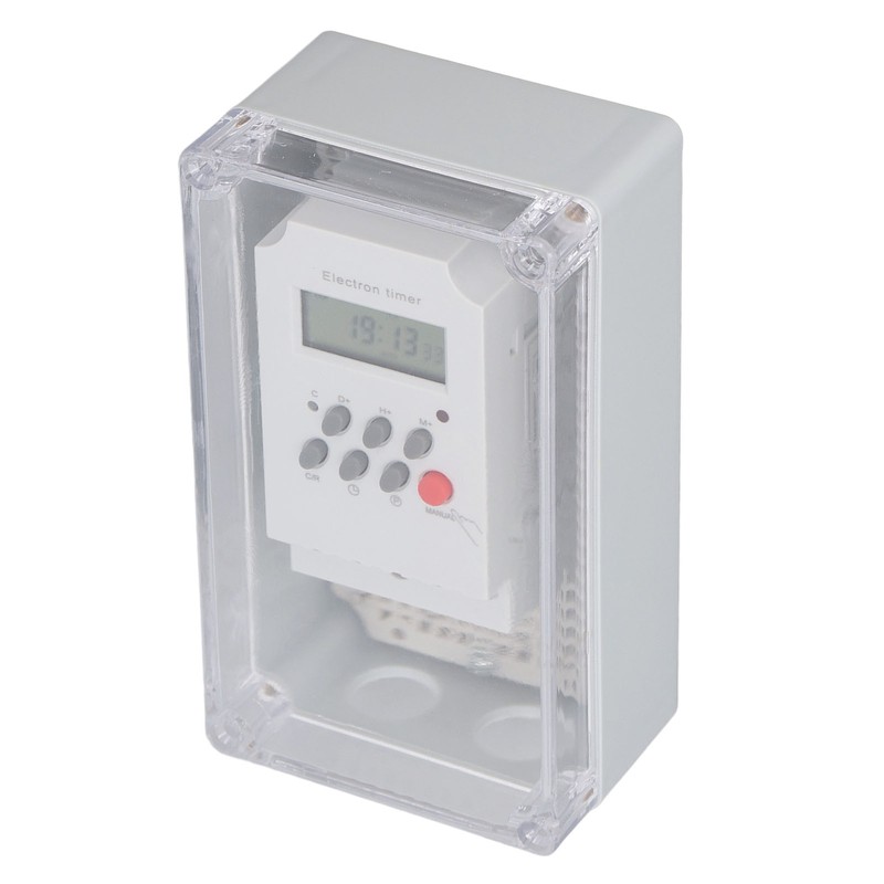 Swimming Pool Pump Timer Waterproof Digital Timer Box Programmable Time