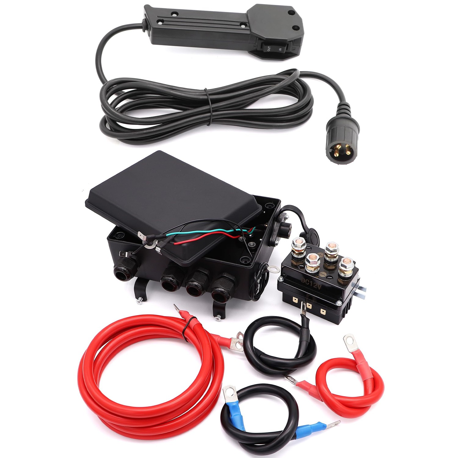 Torkettle 12V 500A Winch Solenoid Contactor Relay,control Box and hand ...