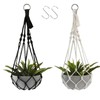 WeedGuard Outdoor Plant Hanger Macrame – Handcrafted Bohemian Holder with