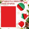 Cholemy 40 Pack Christmas Gift Bags with Tissue Paper Bulk