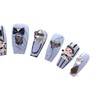 PN-014 Press-On Nails Lacquered 10 Pieces Reusable False Nails Y2K