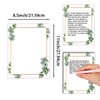 50 Pcs Greenery Letterhead Paper Indie Eucalyptus Leaf Morning Mist