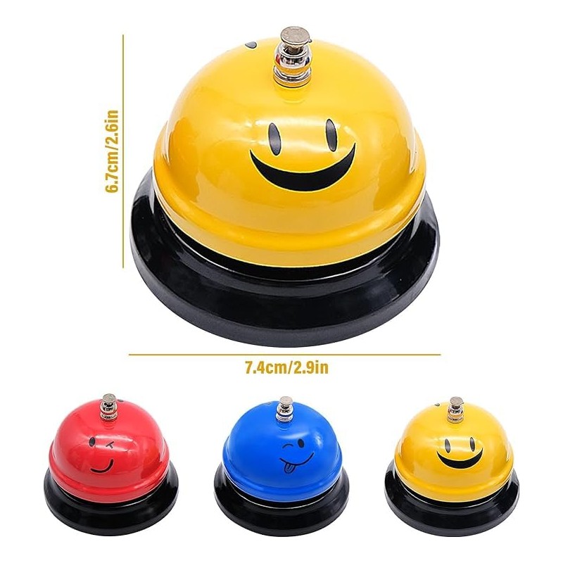 Pack of 3 Call Bell, Table Bell, Reception Bell, Table