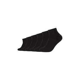 s.Oliver Unisex Short Socks, Pack of 6, black