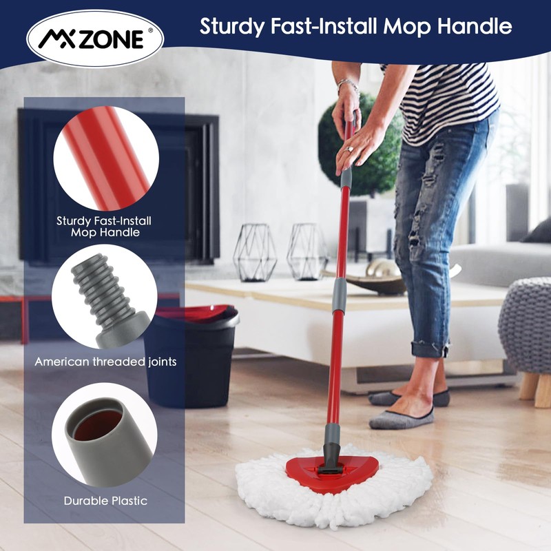 MXZONE Spin Mop Handle Replacement Compatible with O Cedar Spin