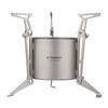 TOMSHOO Titanium Alcohol Stove with Foldable Legs and Pot Supports