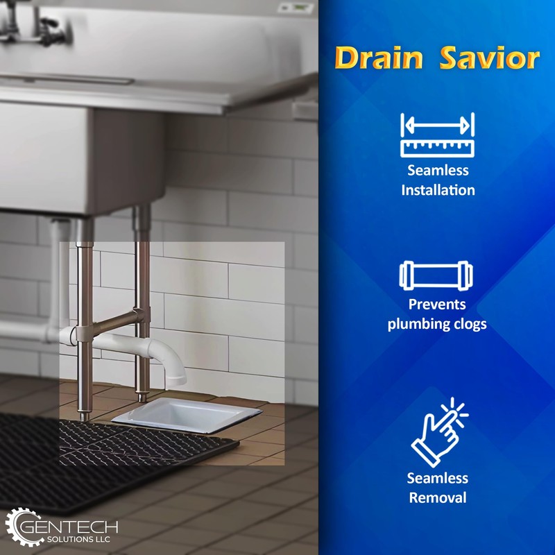 Drain Savior - 4" Commercial Floor Drain Strainer, 6" Tall,