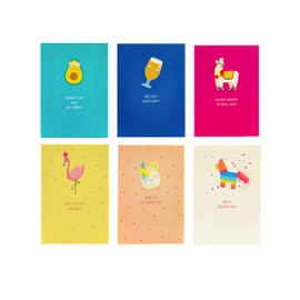 UK Greetings Multipack of 6 Birthday Cards for Him/Her/Friend - Funny Design
