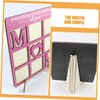 iplusmile Mother's Day Wooden Photo Frame Rustic Tabletop Display for