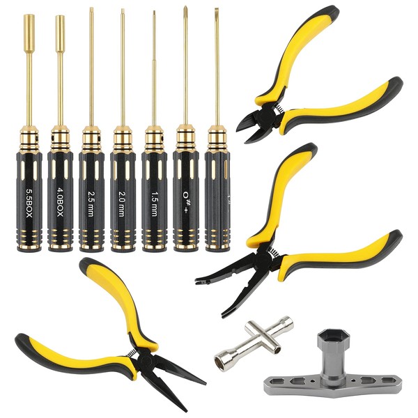 12PCS RC Tool Set 1.5mm 2mm 2.5mm 4mm 5.5mm Hex
