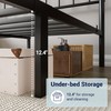 Allewie 14 Inches Twin Size Metal Platform Bed Frame with