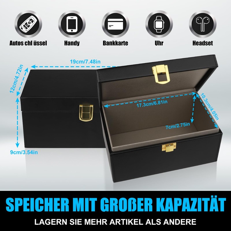 Faraday Box & 2 Bags & 2 Protective Cases, Keyless