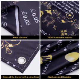 60th Birthday Black Gold Party Decoration, Back in 1965 Banner 60 Year Old Birthday Party Poster Supplies Vintage 1965 Backdrop Photography Background for Men & Women 60th Class Reunion Decor