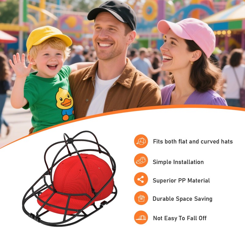 XQXA Hat Washer Cage 2-Pack - Baseball Cap Washing Machine