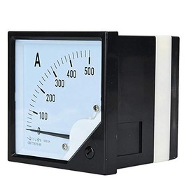 500A Analog Amp Meter Ammeter Panel Current Meter Test Detector 1.5 Accuracy Analog Current Meter