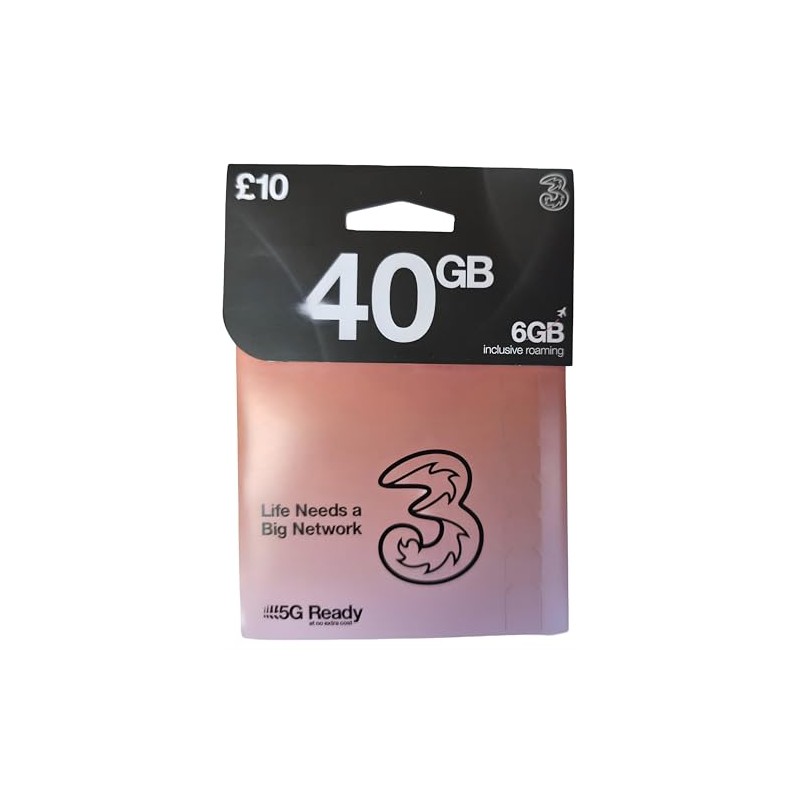 THREE SIM Bundle – Data | Unlimited Calls & Texts