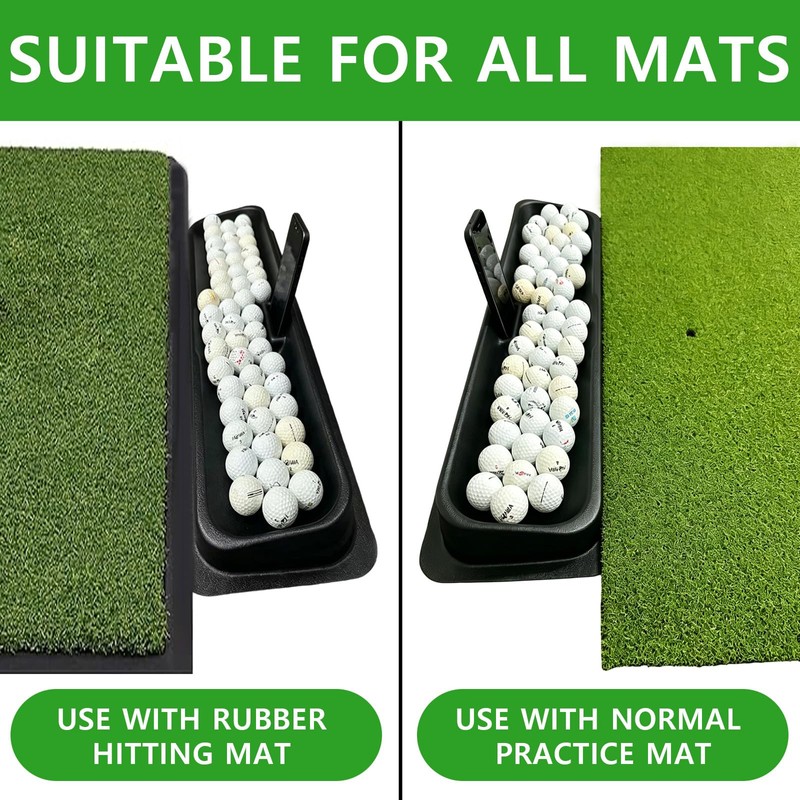 GCDZFYG 100-Ball Golf Tray with Phone Stand & Drainage Holes